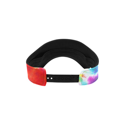 Tie Dye Rainbow Themed Print Unisex Sun Visor