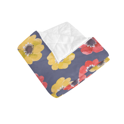 Anemone Pattern Print Design AM010 Premium Quilt