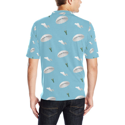 Paratrooper Pattern Print Design A02 Men Polo Shirt