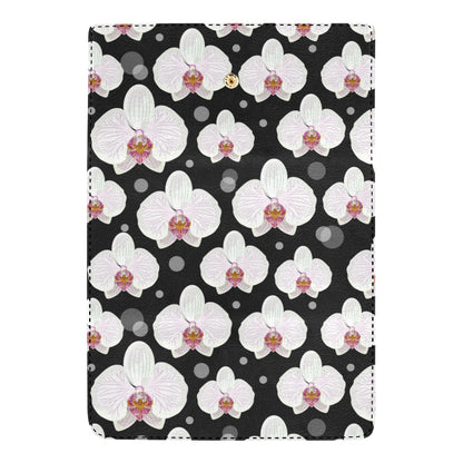 Orchid White Pattern Print Design OR09 Women's Trifold Wallet