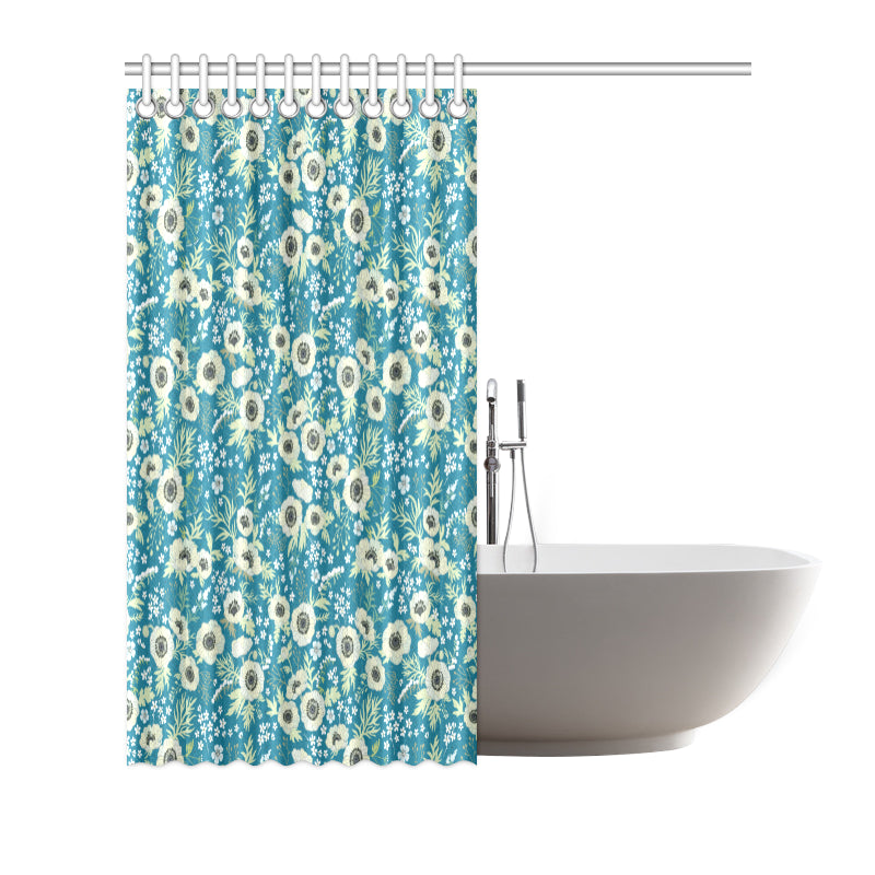 Anemone Pattern Print Design 01 Shower Curtain