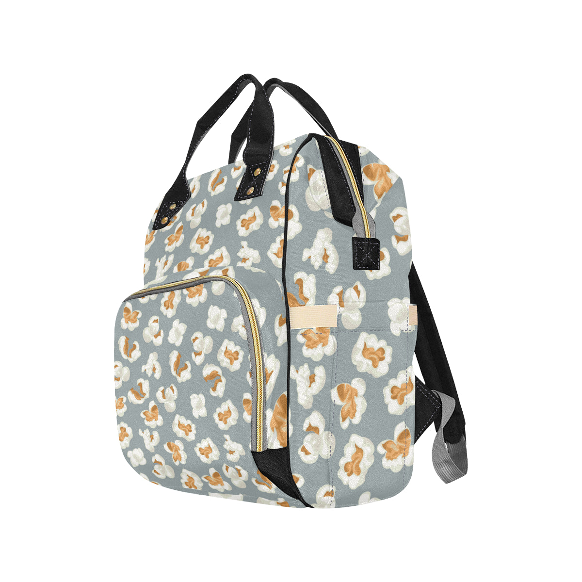 Popcorn Pattern Print Design A05 Diaper Bag Backpack