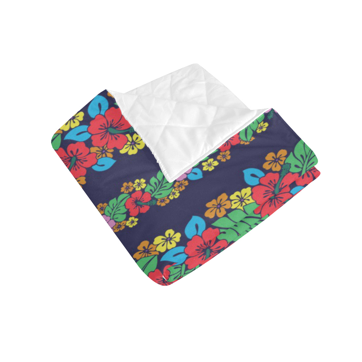 Hawaiian Themed Pattern Print Design H03 Premium Quilt
