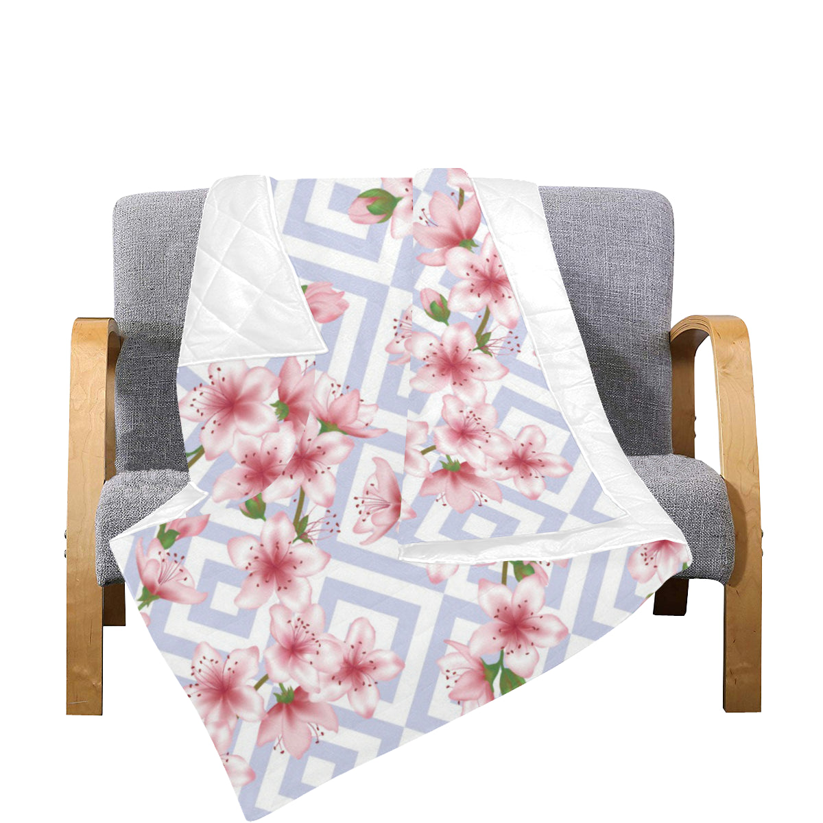 Cherry Blossom Pattern Print Design CB07 Premium Quilt