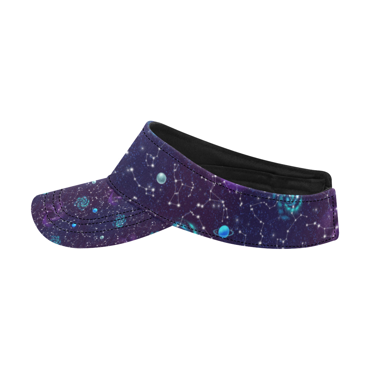 Zodiac Galaxy Design Print Unisex Sun Visor
