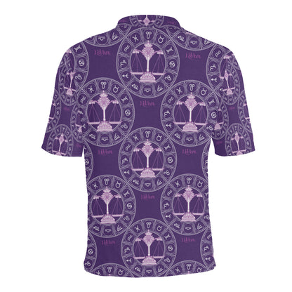 Libra Pattern Print Design 03 Men Polo Shirt