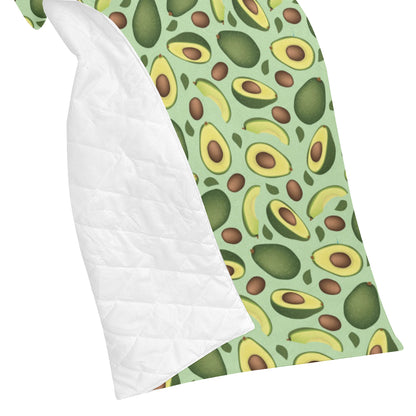 Avocado Pattern Print Design AC01 Premium Quilt