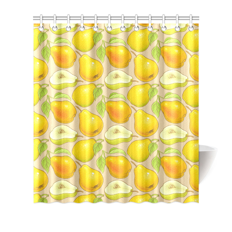 Pear Pattern Print Design PE05 Shower Curtain
