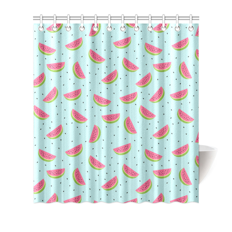 Watermelon Pattern Print Design WM06 Shower Curtain