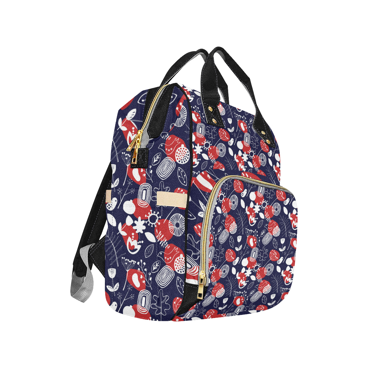 Nordic Pattern Print Design A02 Diaper Bag Backpack