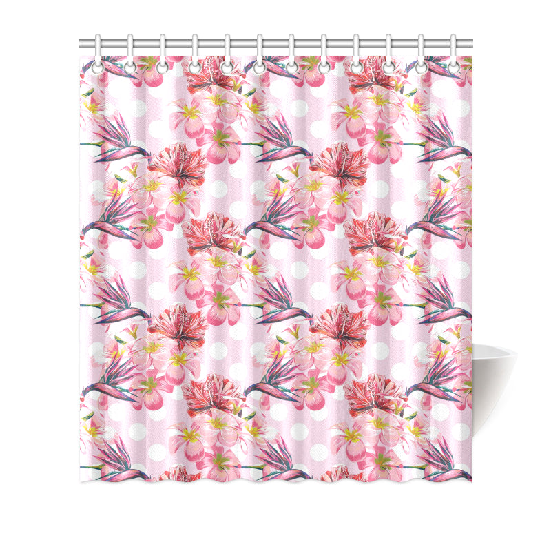 Bird Of Paradise Pattern Print Design BOP011 Shower Curtain