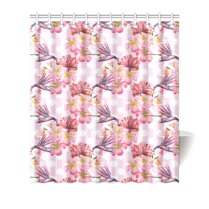 Bird Of Paradise Pattern Print Design BOP011 Shower Curtain