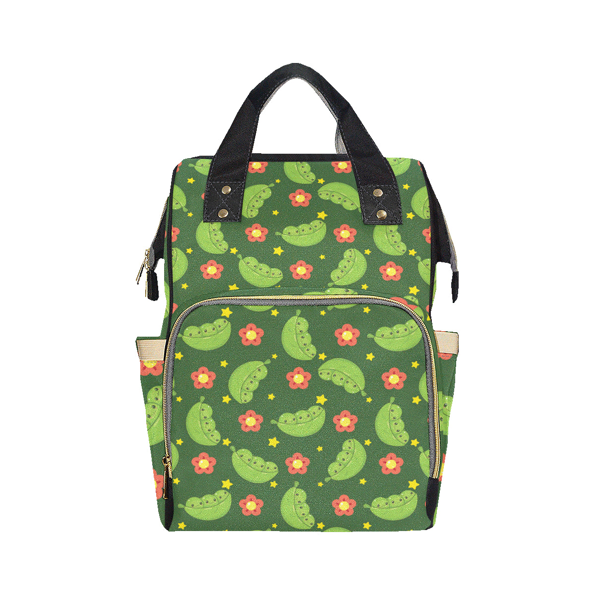 Peas Pattern Print Design A01 Diaper Bag Backpack