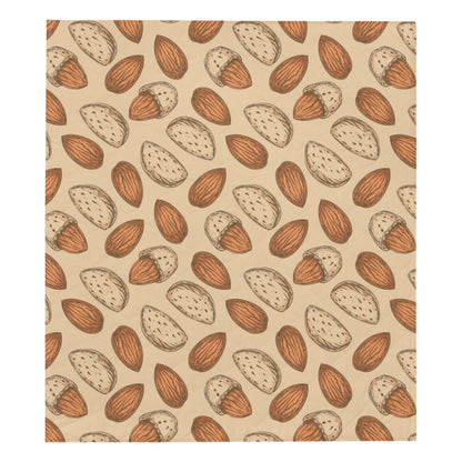 Almond Pattern Print Design 04 Premium Quilt