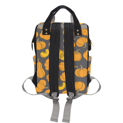 Pumpkin Pattern Print Design A03 Diaper Bag Backpack