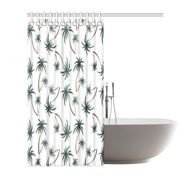 Palm Tree Pattern Print Design PT07 Shower Curtain