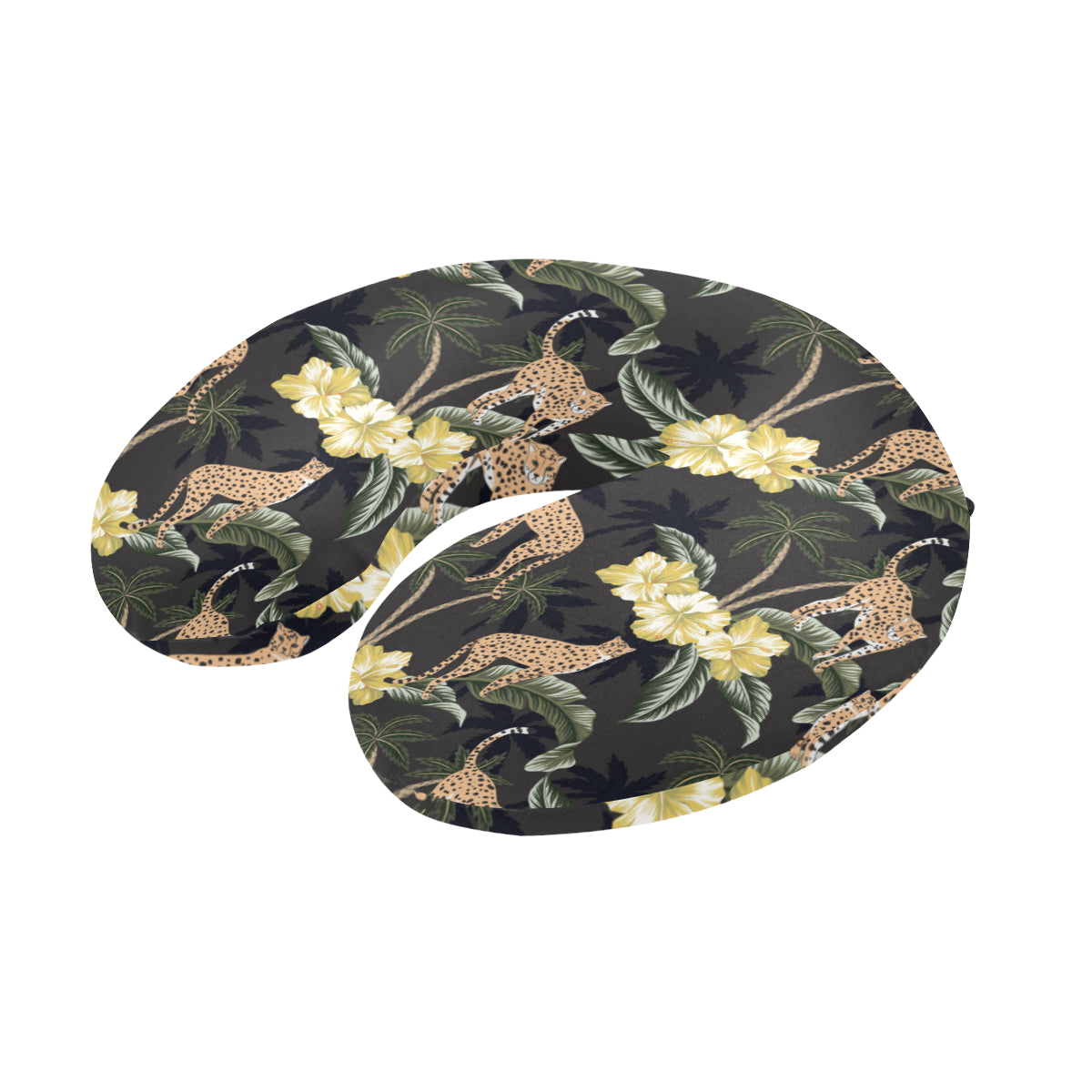 Cheetah Pattern Print Design 04 U-Shaped Travel Neck Pillow