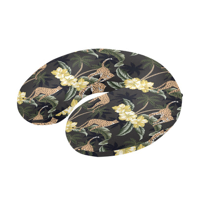 Cheetah Pattern Print Design 04 U-Shaped Travel Neck Pillow