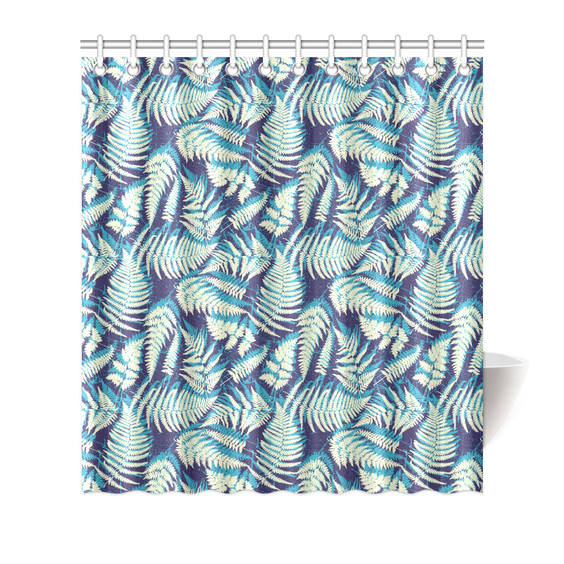 Fern Leave Summer Print Pattern Shower Curtain