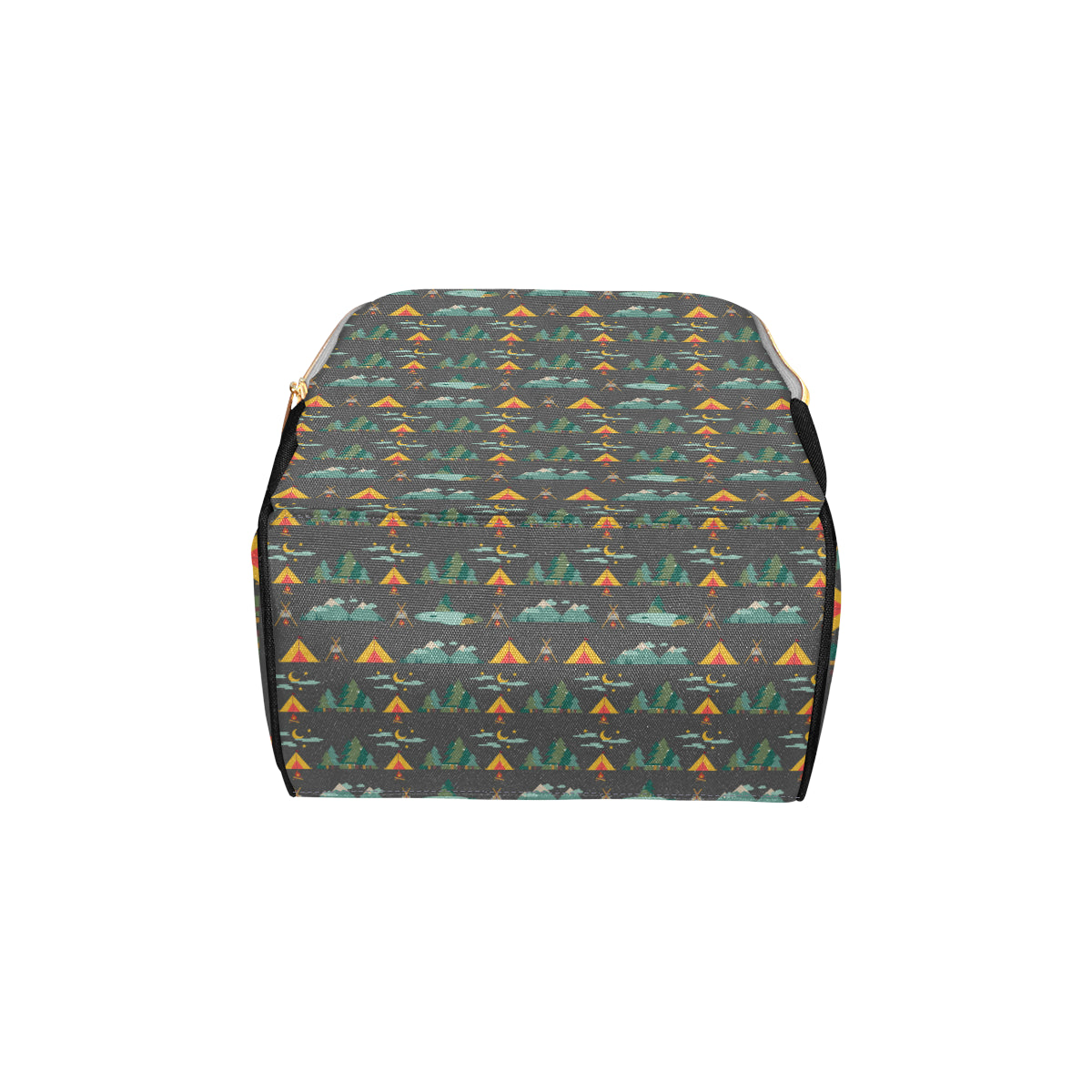 Camping Tent Pattern Print Design 03 Diaper Bag Backpack