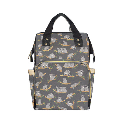 Koala Pattern Print Design 07 Diaper Bag Backpack