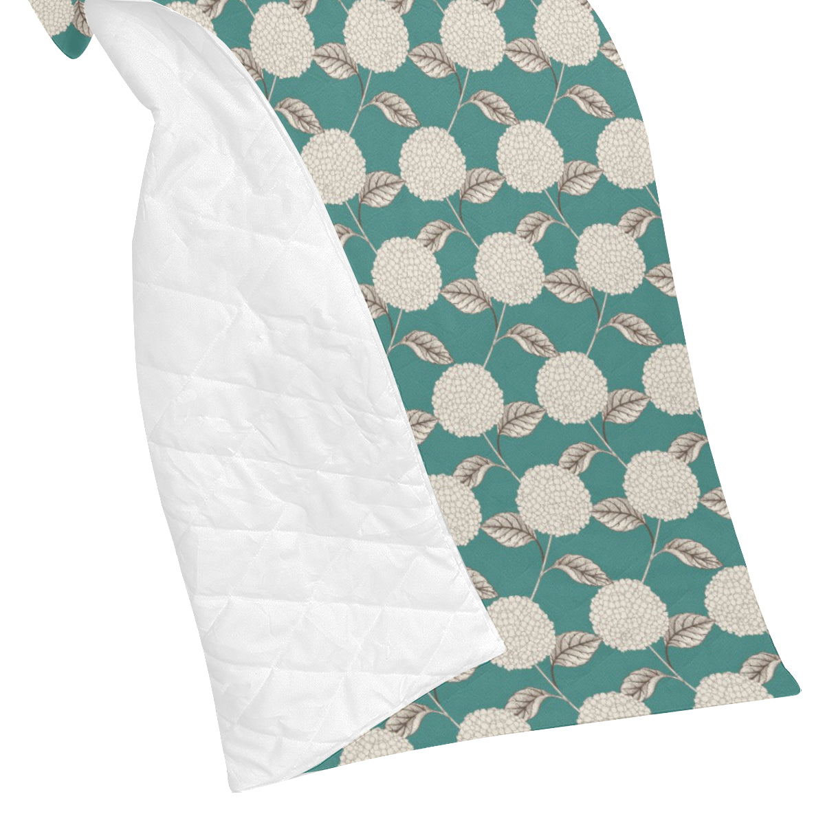 Hydrangea Pattern Print Design HD03 Premium Quilt