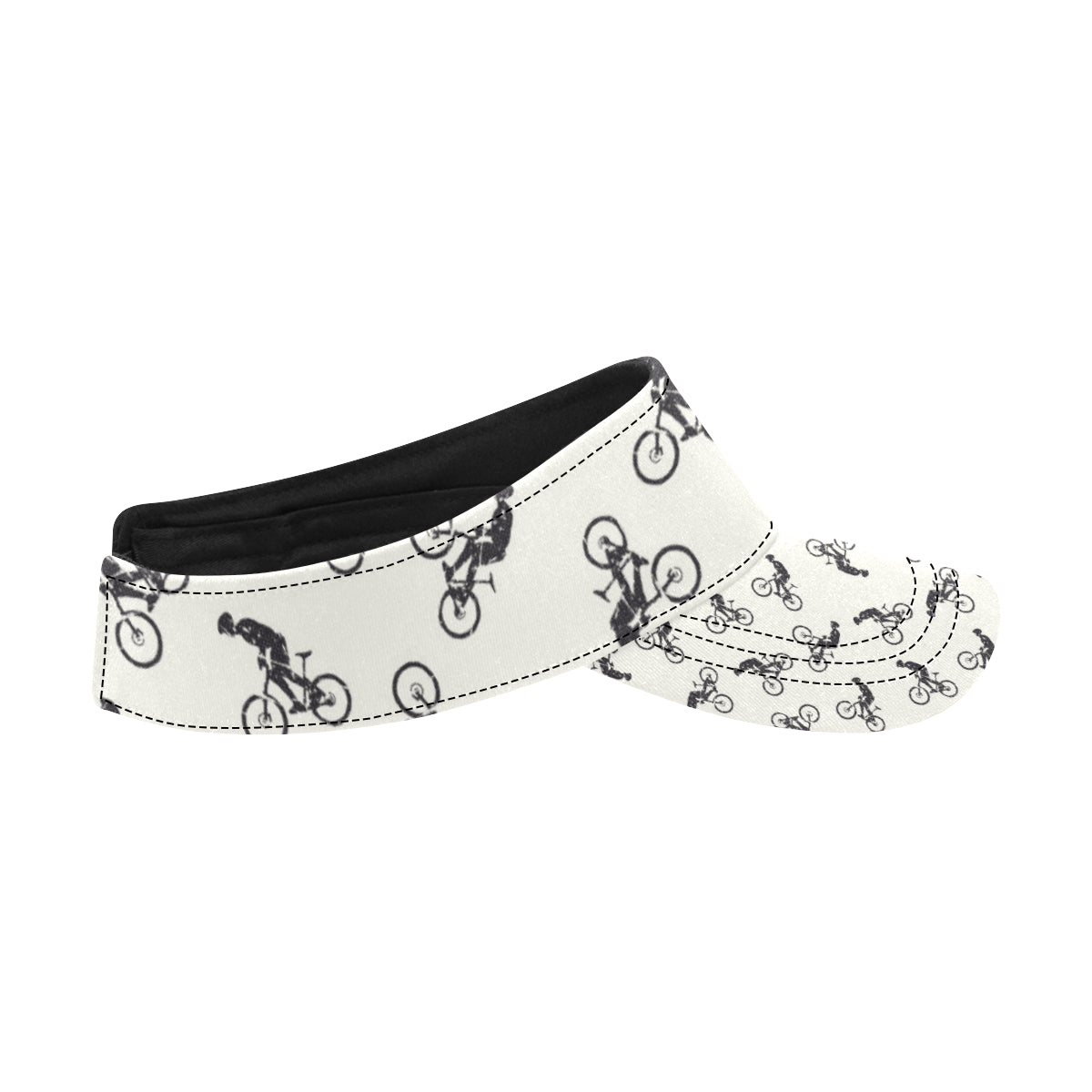Mountain bike Pattern Print Design 01 Unisex Sun Visor