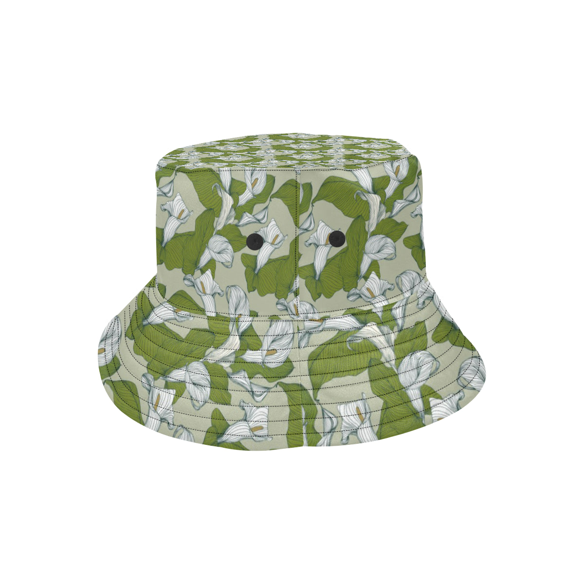 Lily Pattern Print Design LY08 Unisex Bucket Hat