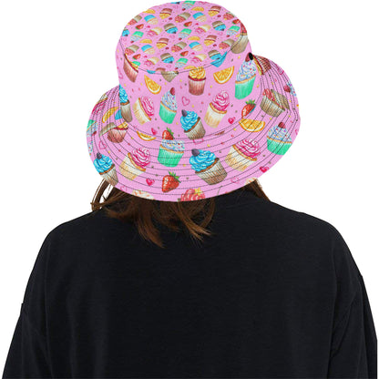Cupcake Pattern Print Design CP05 Unisex Bucket Hat