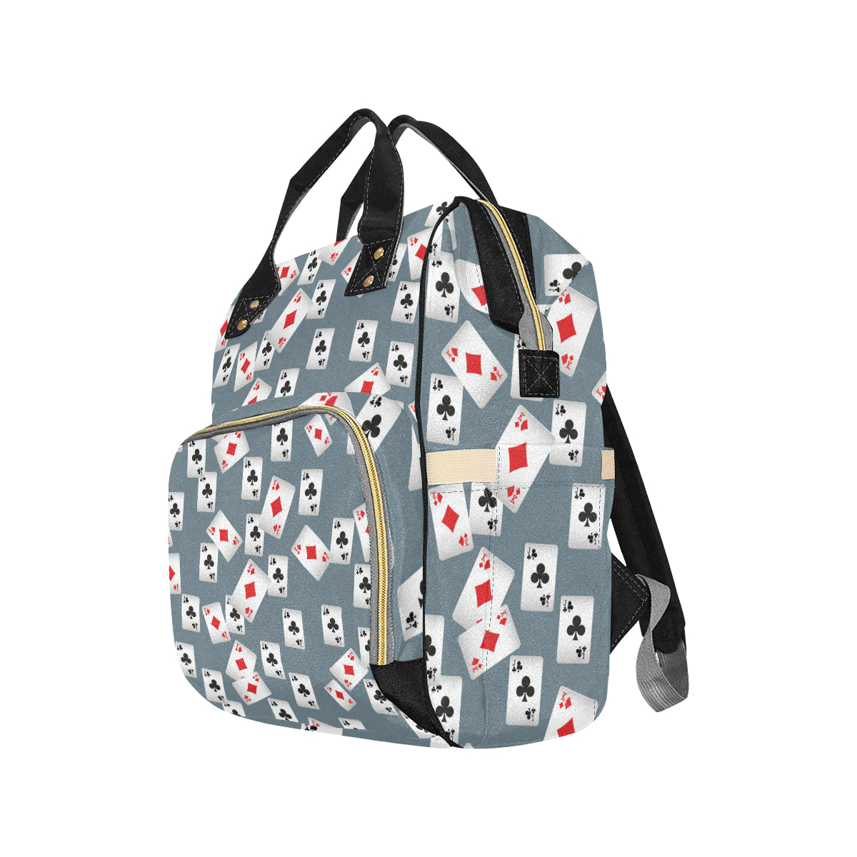 Poker Cards Pattern Print Design A05 Diaper Bag Backpack