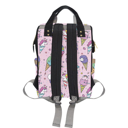 Ice Cream Pattern Print Design IC05 Diaper Bag Backpack