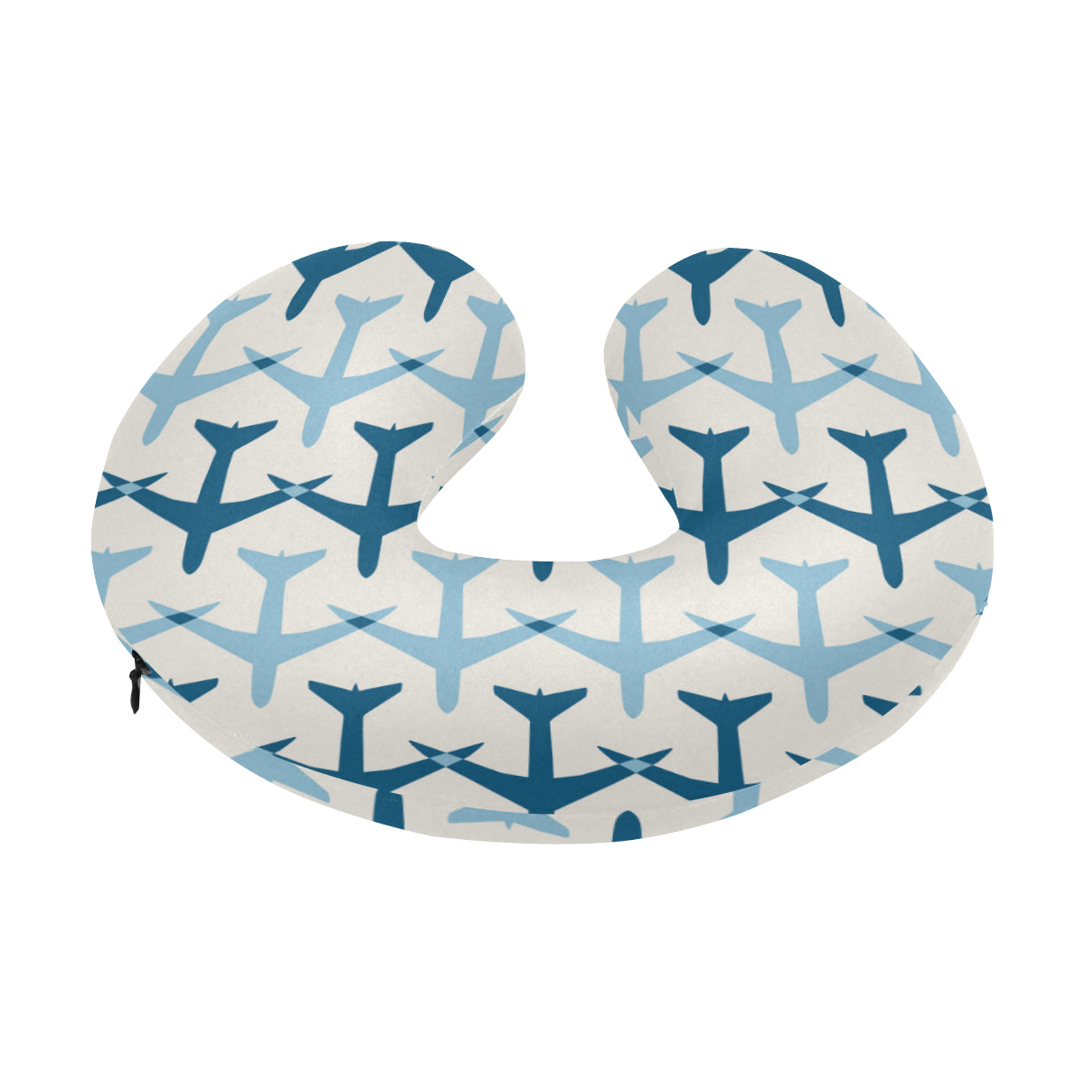 Airplane Pattern Print Design 04 U-Shaped Travel Neck Pillow