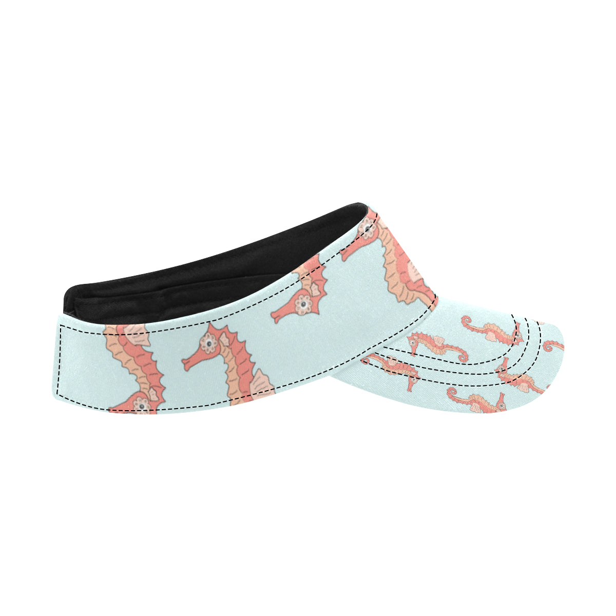 SeaHorse Pattern Print Design 01 Unisex Sun Visor