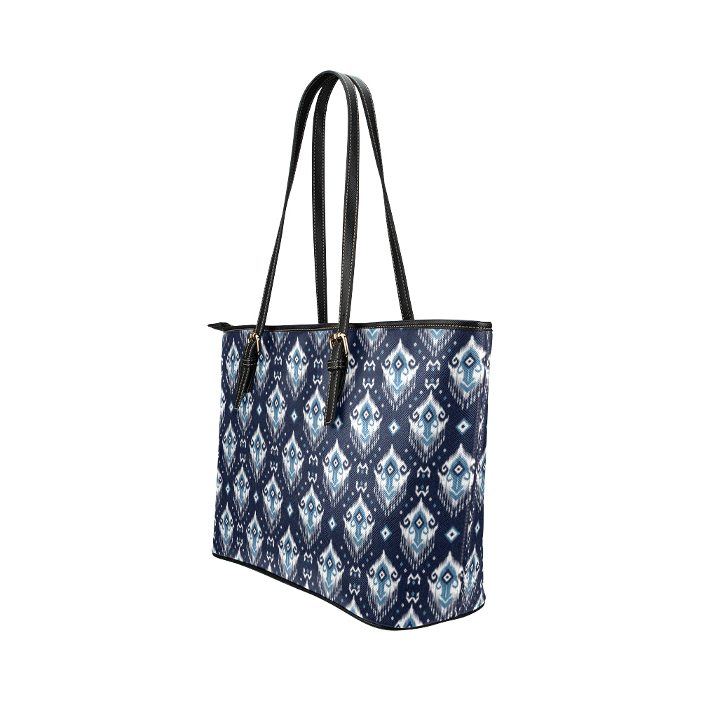 Ethnic Ornament Print Pattern Leather Tote Bag