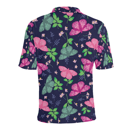 Monarch Butterfly Pattern Print Design 03 Men Polo Shirt