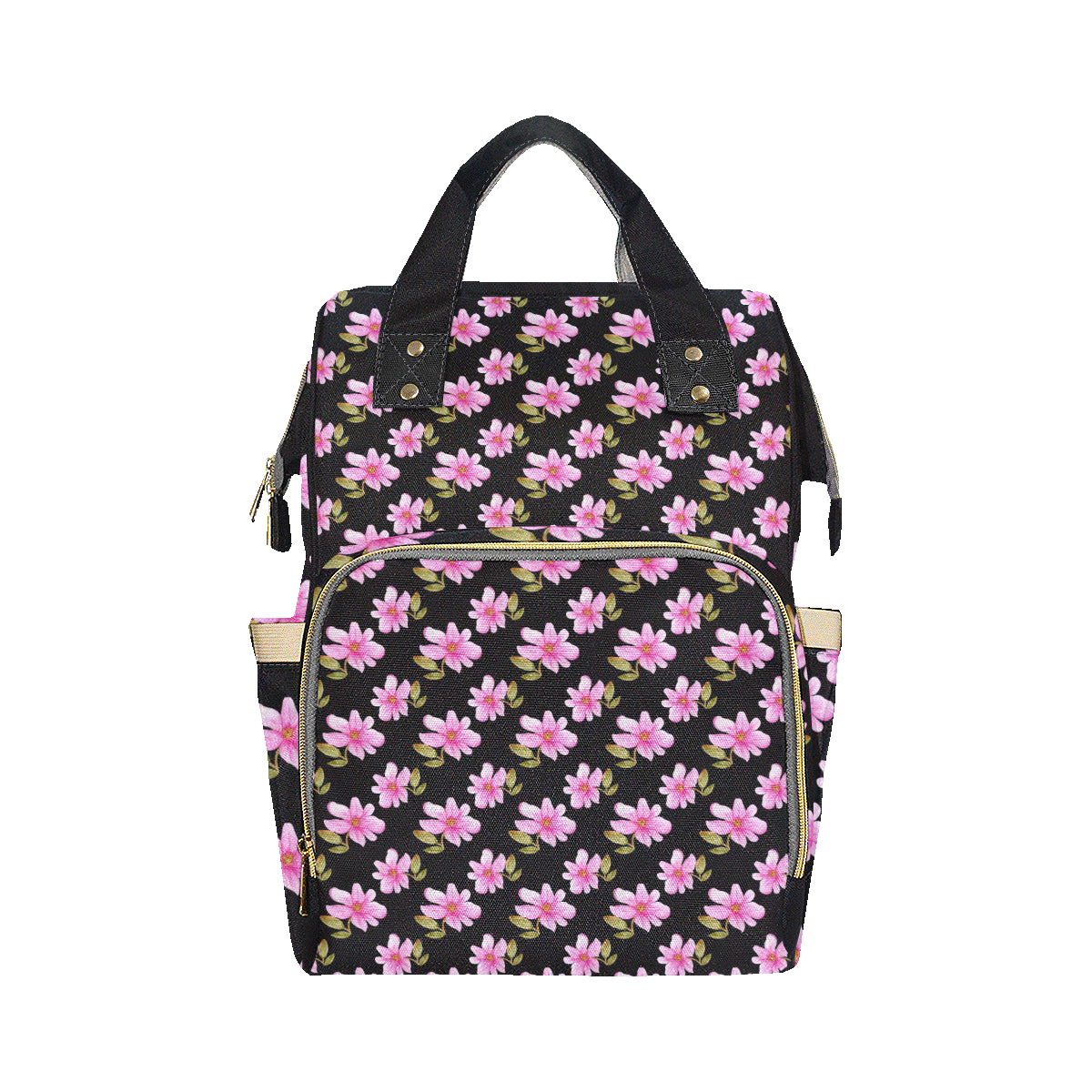 Magnolia Pattern Print Design MAG06 Diaper Bag Backpack