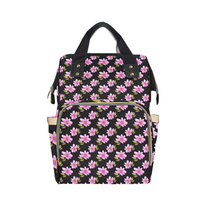 Magnolia Pattern Print Design MAG06 Diaper Bag Backpack