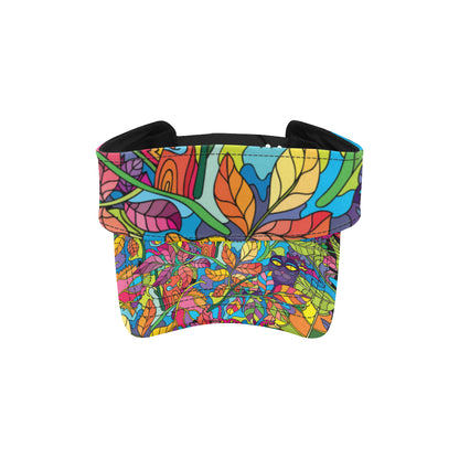 Psychedelic Trippy Flower Print Unisex Sun Visor