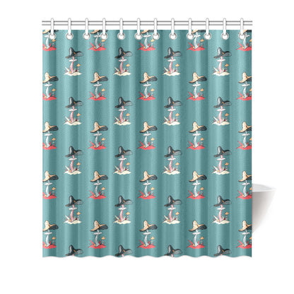 Mushroom Pattern Print Design A04 Shower Curtain