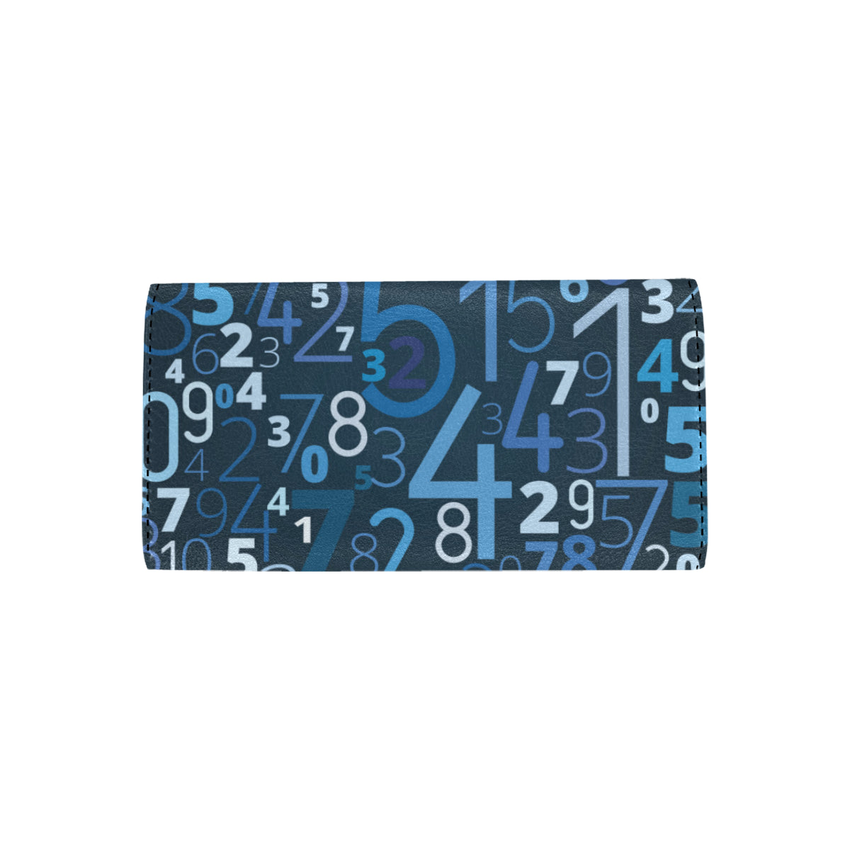 Number Pattern Print Design A02 Women's Trifold Wallet