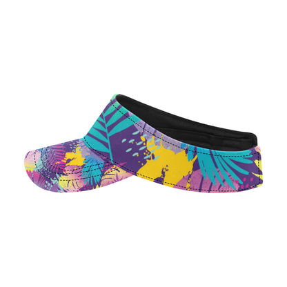 Palm Leaf Pattern Print Design A04 Unisex Sun Visor
