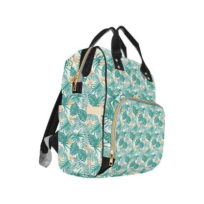Bird Of Paradise Pattern Print Design 05 Diaper Bag Backpack