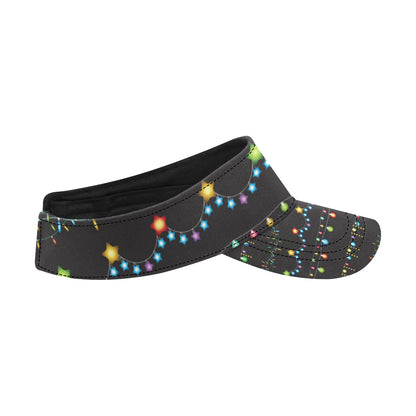 Christmas Light Pattern Print Design 01 Unisex Sun Visor