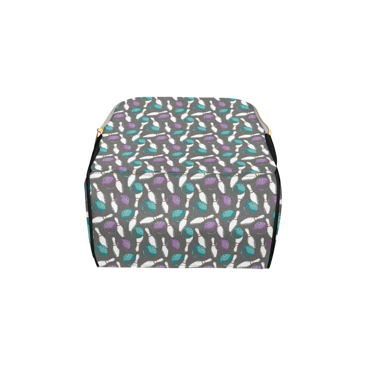 Bowling Pattern Print Design 03 Diaper Bag Backpack