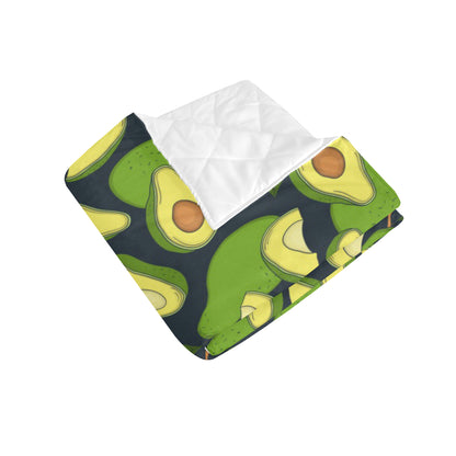 Avocado Pattern Print Design AC013 Premium Quilt