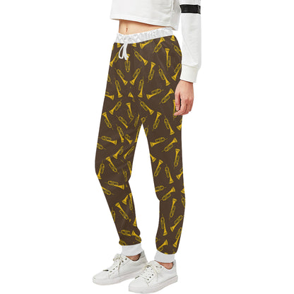Trumpet Pattern Design Print Unisex Sweatpants