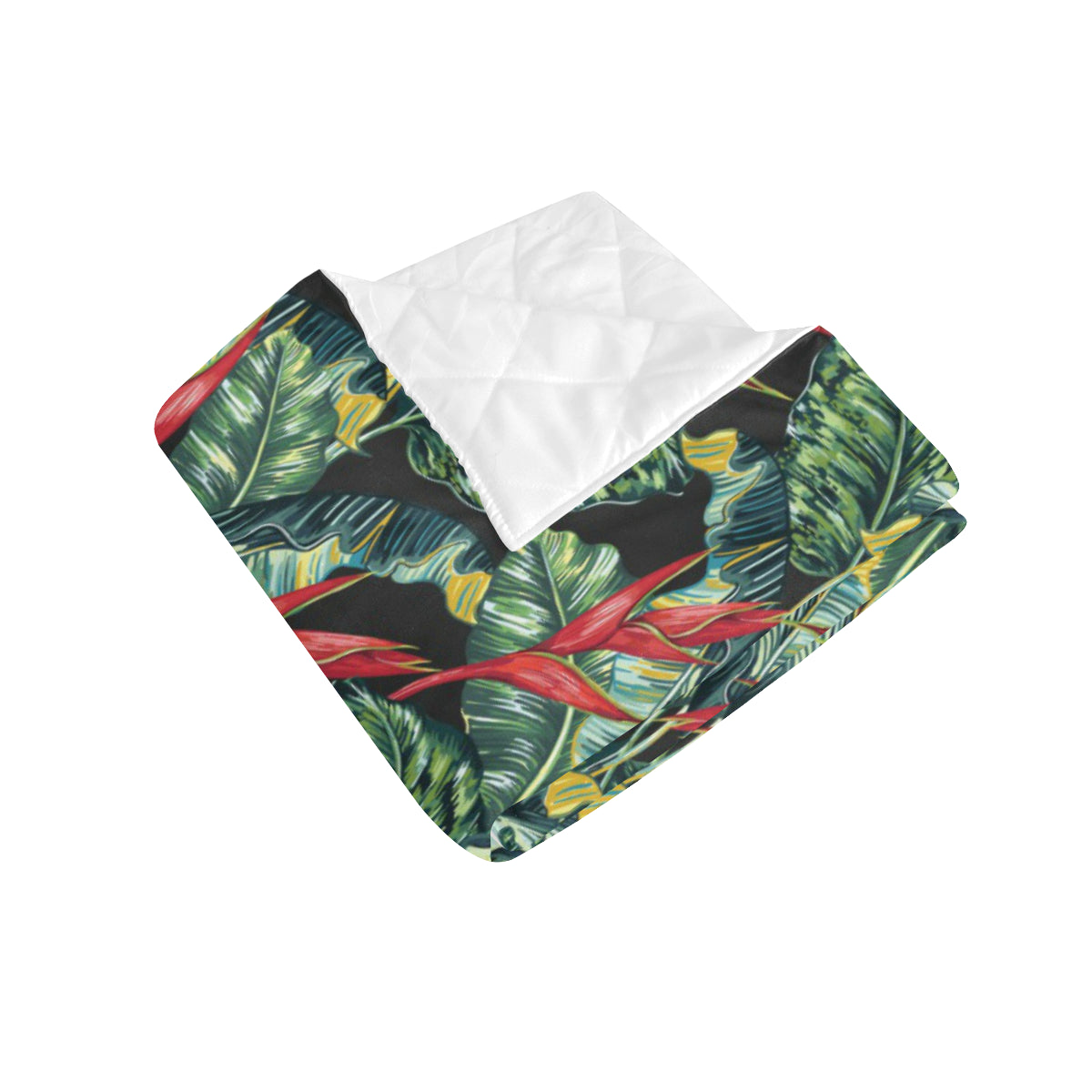 Bird Of Paradise Pattern Print Design BOP06 Premium Quilt