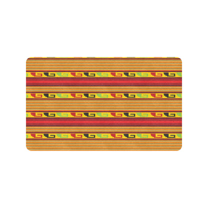 Mexican Blanket Ornament Print Pattern Rubber Doormat