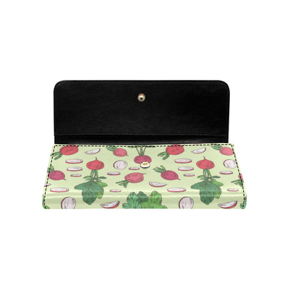 Radish Pattern Print Design A04 Women's Trifold Wallet