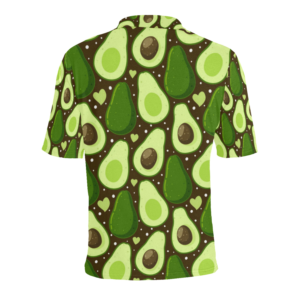 Avocado Pattern Print Design AC04 Men Polo Shirt